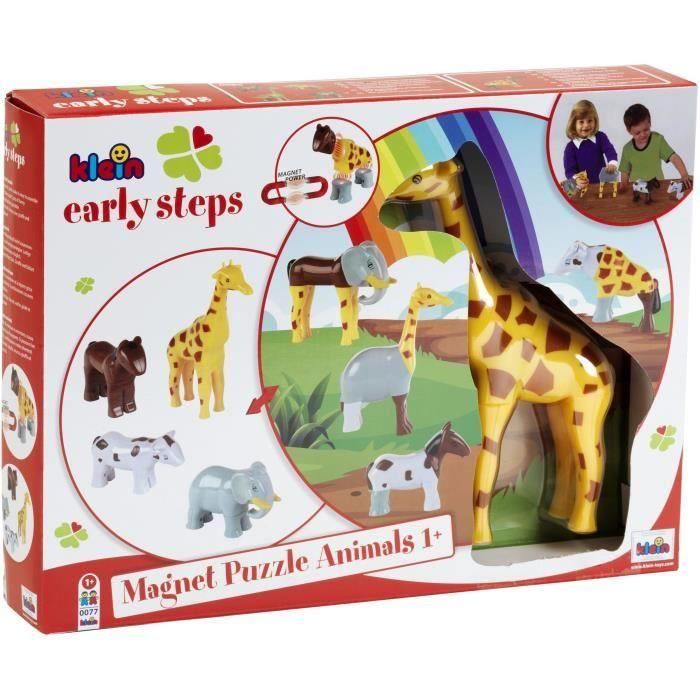 Klein KLE4009847000651 Animales Magnéticos - Puzzle de 4 Animales Divertidos Grandes - 16 Piezas - Desde 12 Meses - Caja Abierta Klein KLE4009847000651 Animales Magnéticos - Puzzle de 4 Animales Divertidos Grandes - 16 Piezas - Desde 12 Meses - Caja Abierta