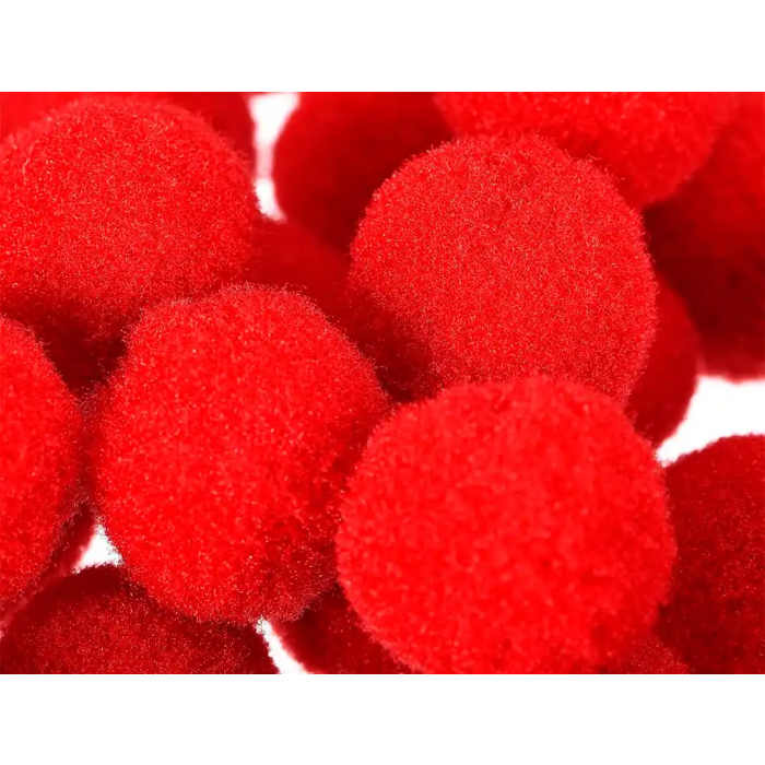 Liderpapel Pompones Manualidades Tonalidades Rojas 1.5 cm Bolsa 80 Unidades 3