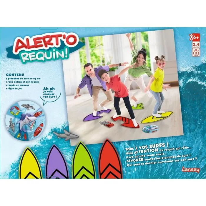 Lansay LAN3181860751909 Juego de Mesa Alerta de Tiburón a partir de 5 años 3