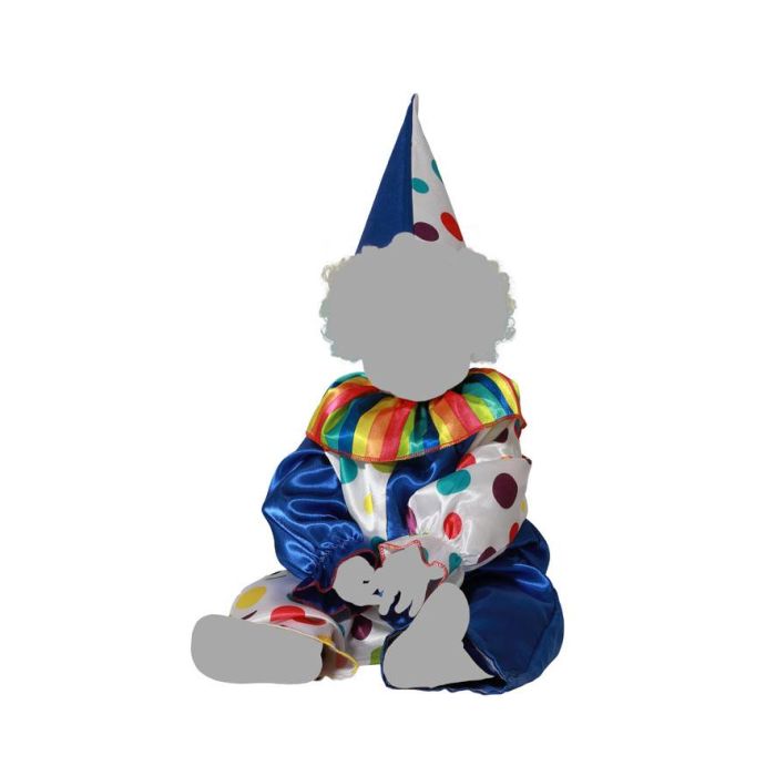 Disfraz Payaso Bebé Azul Arlequín 12-24 Meses 2