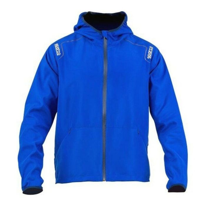 Sparco S02405AZ4XL Chaqueta Windstopper Cortavientos Ligera Repelente Lluvia Azul Talla XL