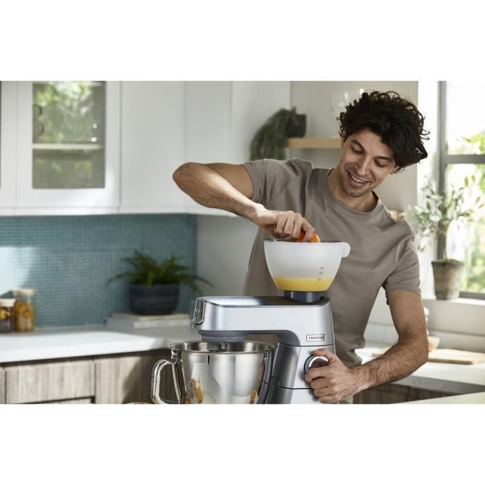 Kenwood AT312B Exprimidor de Cítricos 600ml con Colador de Acero Inoxidable y Recipiente Graduado Translúcido con Pico y Mango 3 Kenwood AT312B Exprimidor de Cítricos 600ml con Colador de Acero Inoxidable y Recipiente Graduado Translúcido con Pico y Mango 3