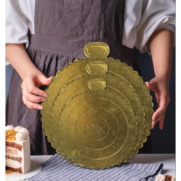Base para tartas de cartón Algon 20 cm (36 Unidades) 4 Base para tartas de cartón Algon 20 cm (36 Unidades) 4