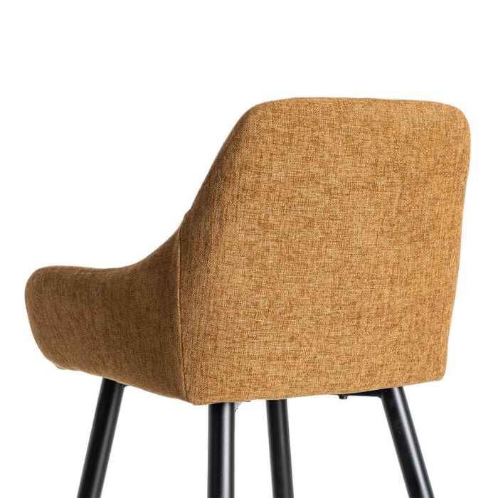 Taburete Marrón Tejido-Metal Salón 47 X 47 X 93 cm