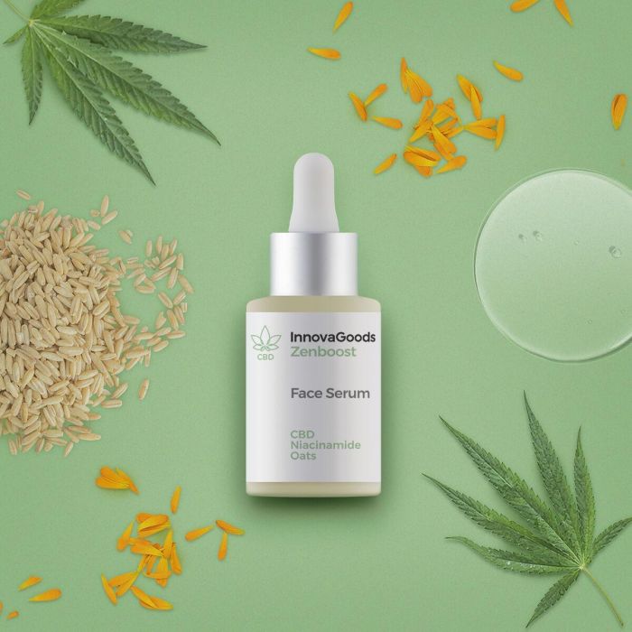 Sérum Facial CBD Zenboost InnovaGoods 30 ml 4 Sérum Facial CBD Zenboost InnovaGoods 30 ml 4