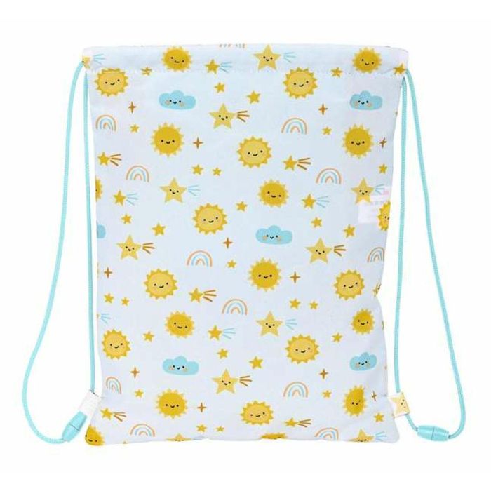 Bolsa Mochila con Cuerdas Safta Solete Amarillo Blanco 26 x 34 x 1 cm 3 Bolsa Mochila con Cuerdas Safta Solete Amarillo Blanco 26 x 34 x 1 cm 3