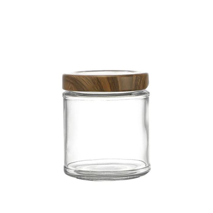 Bote de vidrio multiusos Wood 250 cc - La Mediterranea por Inde (24 Unidades) 1 Bote de vidrio multiusos Wood 250 cc - La Mediterranea por Inde (24 Unidades) 1