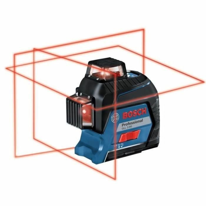 Bosch Professional 0601063S00 Laser Cross GLL 3-80 Lineas Rojas (Version Bateria) Caja Estandar 3