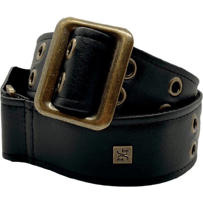 GETM Correa Guitarra Bajo Polipiel Nailon Piel Negro Ajustable 165 cm 1