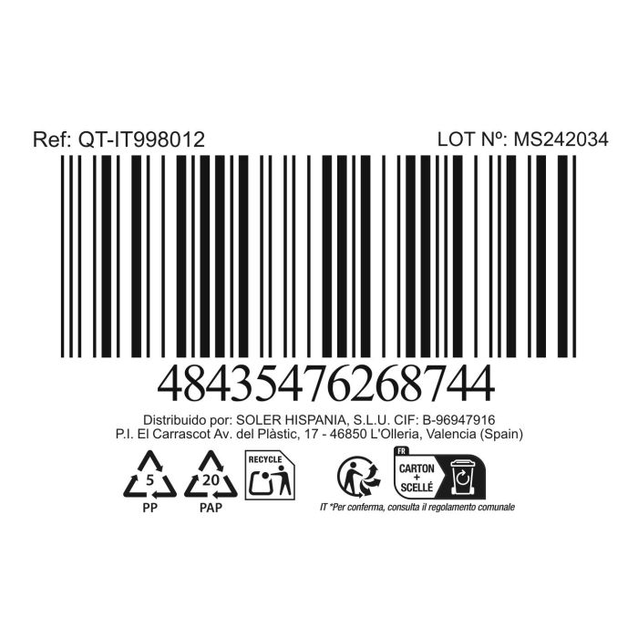 Cuchara Quttin 33 cm acero inoxidable - Inde (24 Unidades) 6 Cuchara Quttin 33 cm acero inoxidable - Inde (24 Unidades) 6