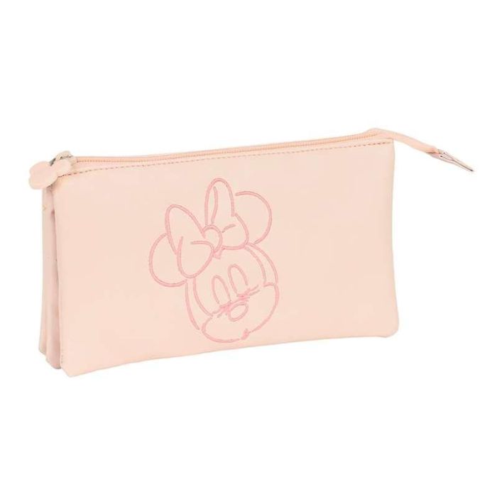 Portatodo Triple Minnie Mouse Baby Rosa (22 x 12 x 3 cm) Portatodo Triple Minnie Mouse Baby Rosa (22 x 12 x 3 cm)