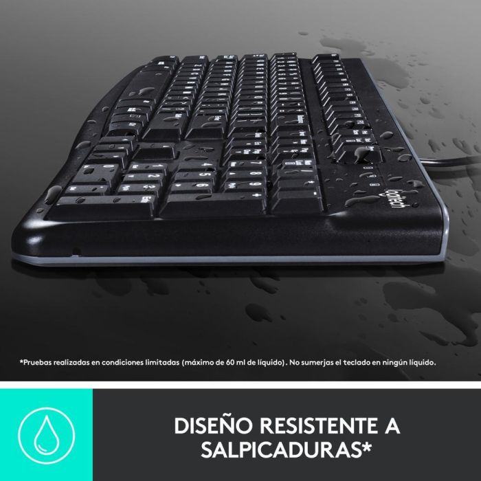LOGITECH TECLADO + RATON MK120 optico usb 2.0 negro 4 LOGITECH TECLADO + RATON MK120 optico usb 2.0 negro 4