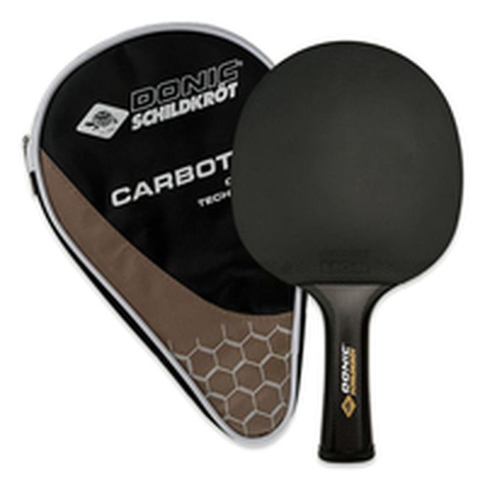 Schildkröt 758221 - Raqueta de Tenis de Mesa 100% Carbono con Goma Liga QRC - Talla Única 13