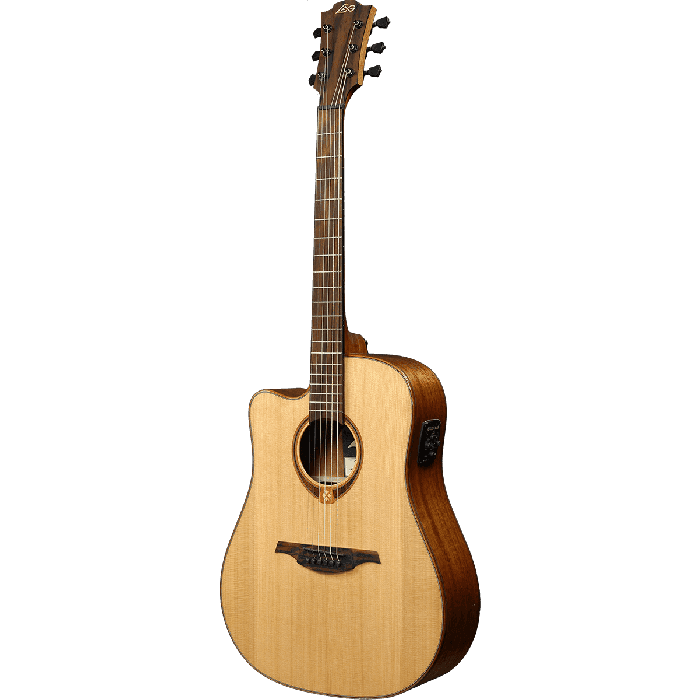 LAG Tramontane 118 Guitarra Acústica Electroacústica Dreadnought Cutaway A/E Natural (Zurdos) 2