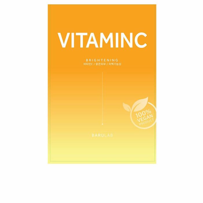 Barulab THE CLEAN Mascarilla Facial Vegana Iluminadora con Vitamina C, Hidrata y Unifica el Tono de Piel para Todo Tipo de Pieles 23 gr