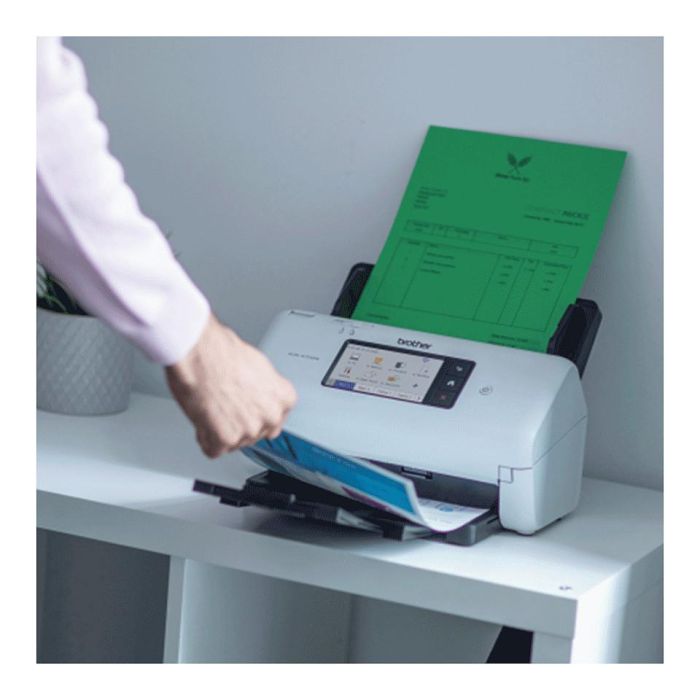 BROTHER Escaner profesional ADS4700W alta velocidad con escaneado a doble cara automatico, tarjeta de red. 4