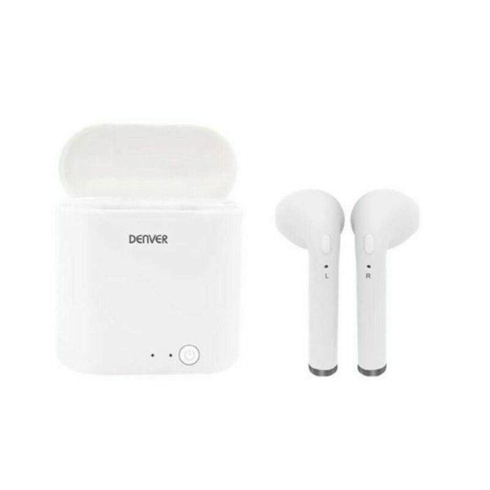 Auriculares Bluetooth Denver Electronics TWQ-40P 400 mAh Blanco 1