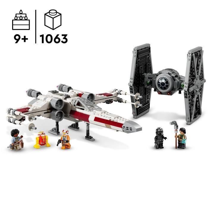 LEGO Star Wars 75393 Caza TIE y Combinador X-Wing - Modelo para construir 1