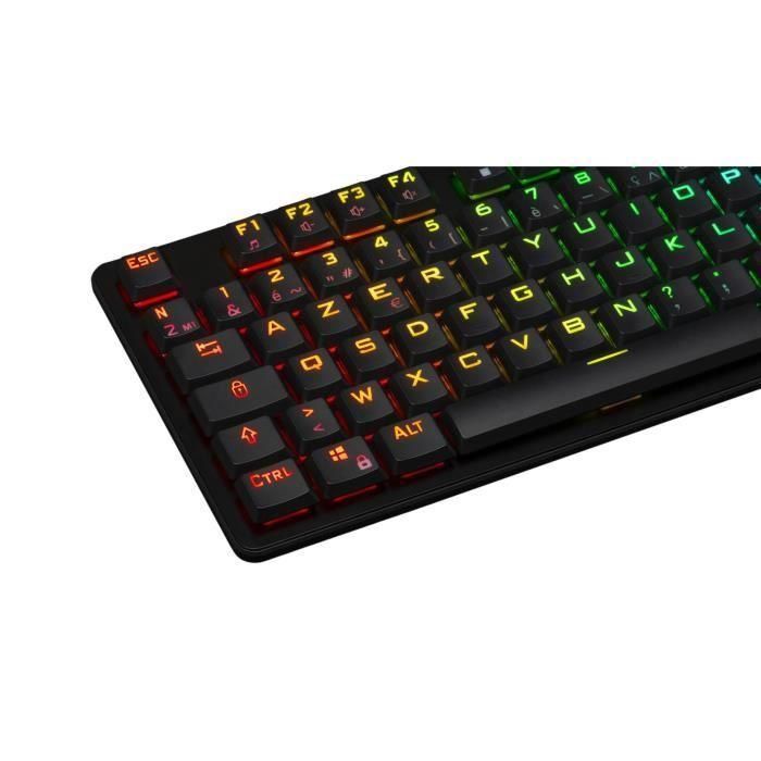 Teclado para juegos - The G-Lab - KEYZ PLATI. TKL - Formato TKL - Mecánico (Interruptor Rojo) - Perfil Bajo - RGB - Negro 3 Teclado para juegos - The G-Lab - KEYZ PLATI. TKL - Formato TKL - Mecánico (Interruptor Rojo) - Perfil Bajo - RGB - Negro 3