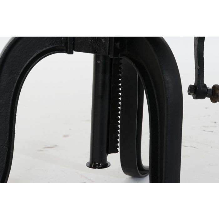 DKD Home Decor Mesita Auxiliar Vintage Natural Negro 45 x 45 x 42 cm 4