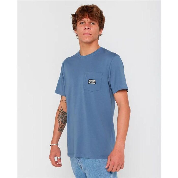 Camiseta de Manga Corta Hombre Rip Curl Sportline Badge Ss Tee Añil 7-8 Años 1