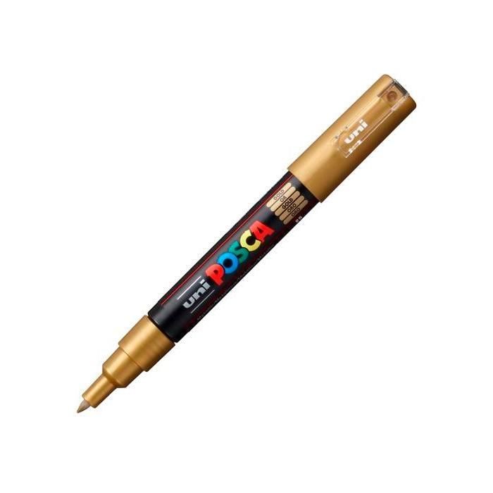 Posca Marcador Pc-1M No Permanente Punta Fina 0.7-1 mm Oro Posca Marcador Pc-1M No Permanente Punta Fina 0.7-1 mm Oro