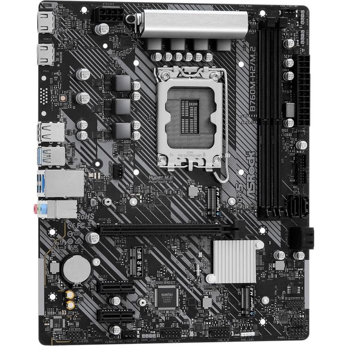 Asrock Placa Base B760M-H M.2 LGA1700 micro ATX Compatible con Intel Core i3/i5/i7/i9 3 Asrock Placa Base B760M-H M.2 LGA1700 micro ATX Compatible con Intel Core i3/i5/i7/i9 3