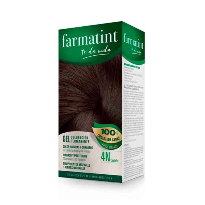 Farmatint Gel Coloración Permanente para Cabello - 97.3% Ingredientes Naturales, Protección Solar, Hasta 5 Semanas de Color - Incluye Bálsamo Reparador Farmatint Gel Coloración Permanente para Cabello - 97.3% Ingredientes Naturales, Protección Solar, Hasta 5 Semanas de Color - Incluye Bálsamo Reparador