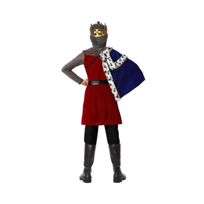 Disfraz Rey Medieval Capa Azul Niño Infantil 7-9 Años 2 Disfraz Rey Medieval Capa Azul Niño Infantil 7-9 Años 2