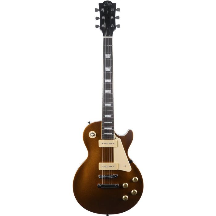 Guitarra Eléctrica Eko Starter Ls400 Tipo Lp Con Pastillas P90 Vintage - Dorada 4 Guitarra Eléctrica Eko Starter Ls400 Tipo Lp Con Pastillas P90 Vintage - Dorada 4