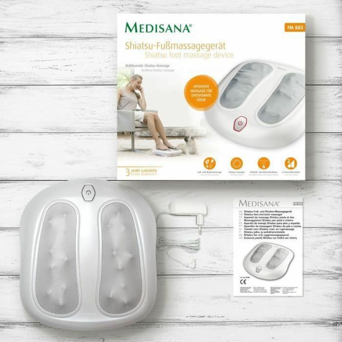 Medisana 88396 Masajeador Relajante de Pies y Espalda Shiatsu con 2 Intensidades, Luz Roja y Calor 4 Medisana 88396 Masajeador Relajante de Pies y Espalda Shiatsu con 2 Intensidades, Luz Roja y Calor 4