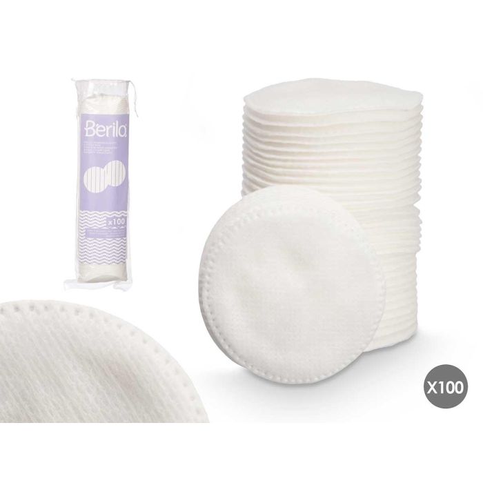 Berilo Bolsa Disco Desmaquillante 100 Pcs 8 cm Diámetro Algodón Blanco (24 Unidades) Berilo Bolsa Disco Desmaquillante 100 Pcs 8 cm Diámetro Algodón Blanco (24 Unidades)