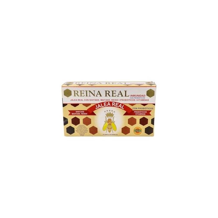 ROBIS Reina Real Inmunidad con Jalea Real, Reishi, Shiitake y Maitake 20 Ampollas