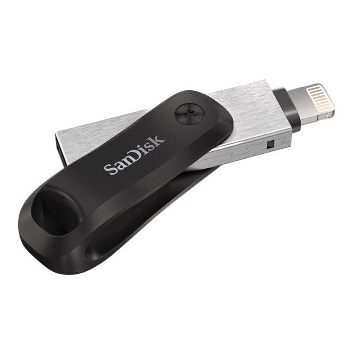 SanDisk Stick iXpand Go 64GB USB 3.2 Gen 2 / Lightning, para Apple, Negro/Plata 3 SanDisk Stick iXpand Go 64GB USB 3.2 Gen 2 / Lightning, para Apple, Negro/Plata 3