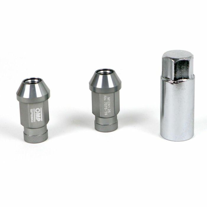 Set Tuercas OMP Antracita 40 mm 20 uds M12 x 1,50 0 Set Tuercas OMP Antracita 40 mm 20 uds M12 x 1,50 0