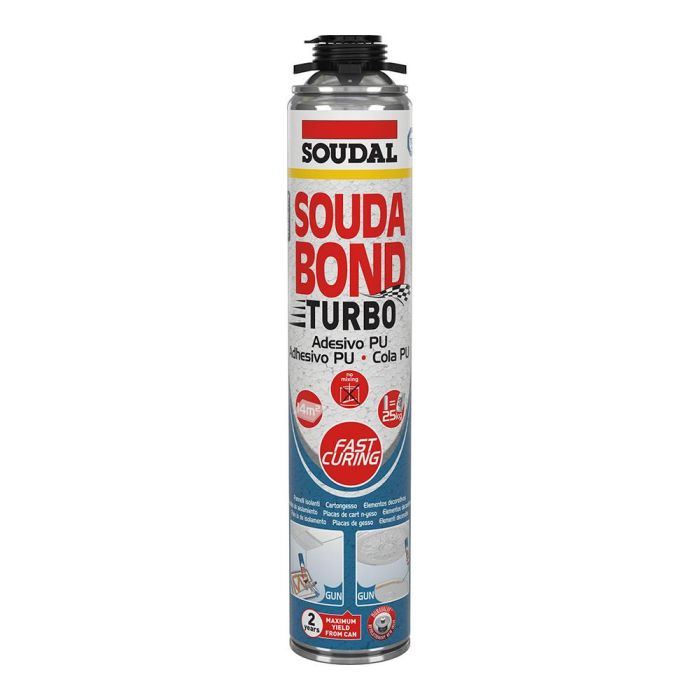 Espuma adhesiva turbo soudabon turbo pistola 750 ml