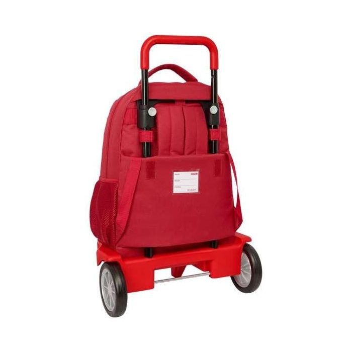 Safta Mochila Grande con Ruedas Compacta Evolutiva Extensible y Resistente Sevilla FC 33x45x22 cm 1