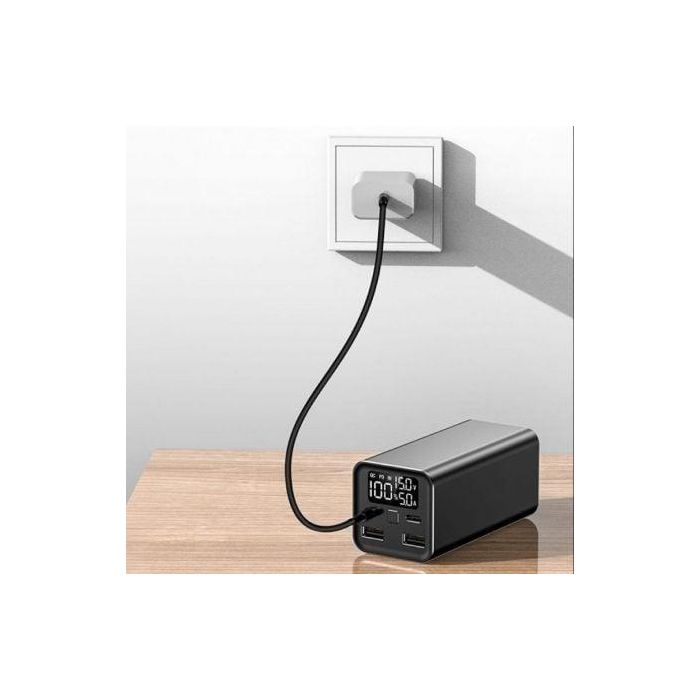 Leotec LEPOW65W20K Batería Externa 20000 mAh Power Bank 65W PD para Portátil, 4 Salidas USB-A/C, Panel LCD Negro 2 Leotec LEPOW65W20K Batería Externa 20000 mAh Power Bank 65W PD para Portátil, 4 Salidas USB-A/C, Panel LCD Negro 2