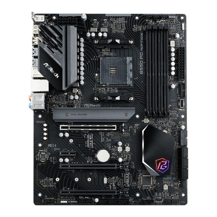 ASRock B550 PG Riptide Placa Base AM4 AMD B550 Chipset DDR4 ATX para PC 4
