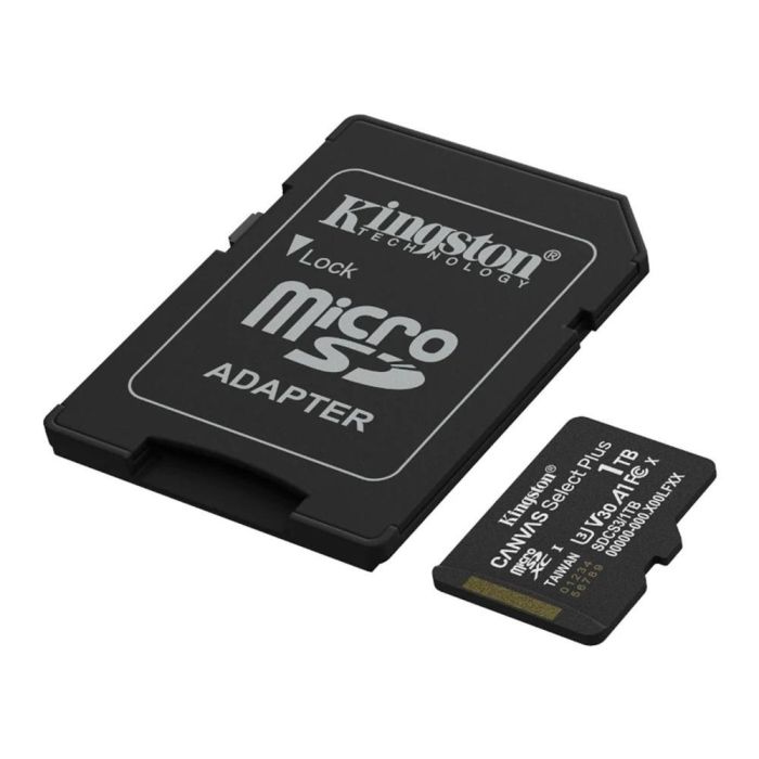 Kingston SDCS3/1TB Tarjeta de Memoria microSDXC 1TB Clase 10 U3 A1 con Adaptador, 150MB/s 1 Kingston SDCS3/1TB Tarjeta de Memoria microSDXC 1TB Clase 10 U3 A1 con Adaptador, 150MB/s 1