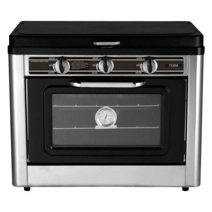 Estufa/horno combinado de 2 fuegos de camping - INCASA - 016463 Estufa/horno combinado de 2 fuegos de camping - INCASA - 016463