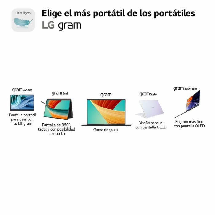 LG Gram 17Z90R-E.AD75B Portátil Ultraligero Intel Core i7-1360P 32GB 512GB SSD RTX 3050 17" WQXGA IPS Antireflejo Win 11 15 LG Gram 17Z90R-E.AD75B Portátil Ultraligero Intel Core i7-1360P 32GB 512GB SSD RTX 3050 17" WQXGA IPS Antireflejo Win 11 15