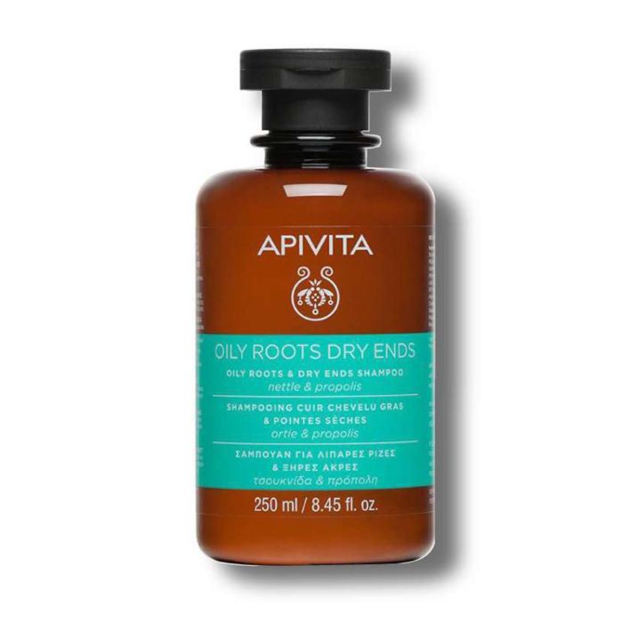 APIVITA Champú Oily Roots Dry Ends para Cabello Graso en Raíz y Seco en Puntas 250 ml