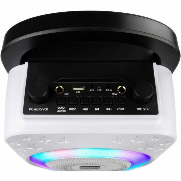 Altavoz Bluetooth con Micrófono Karaoke RockJam Disco Light RJPS150-BK 4