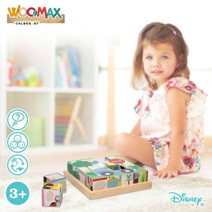 Puzzle Infantil de Madera Disney + 3 Años (6 Unidades) 5