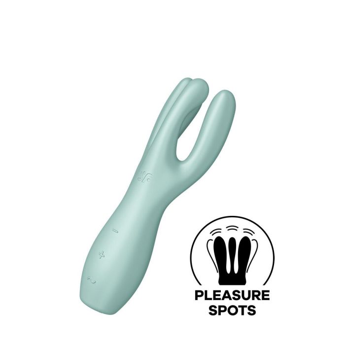 Satisfyer Threesome 3 vibrador verde 2 Satisfyer Threesome 3 vibrador verde 2