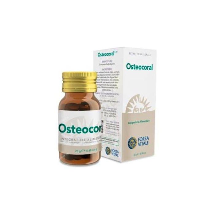 FORZA VITALE Corallo Composto (Osteocoral) 25Gr. Comprimidos - Calcio, Magnesio y Vitamina D para Huesos