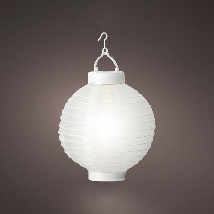 Lumineo Farol Solar Blanco Ø20x23cm 0 Lumineo Farol Solar Blanco Ø20x23cm 0