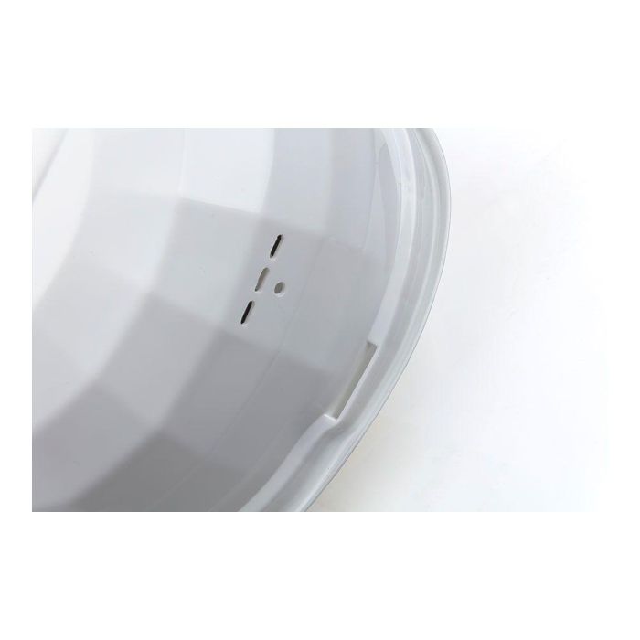 Wolfcraft Casco de Seguridad 497000 Blanco (CE) Protección Industrial Ajustable Certificado EN 397 1