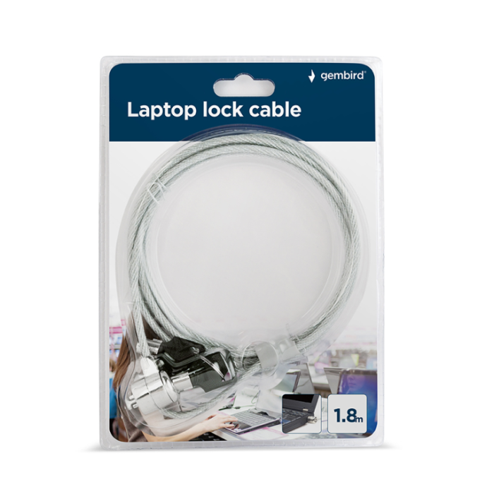 Gembird LK-K-01 cable antirrobo Plata 1,8 m Gembird LK-K-01 cable antirrobo Plata 1,8 m